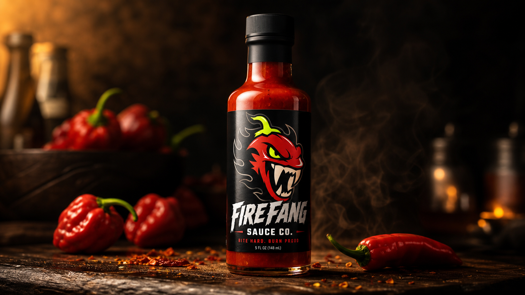 Firefang Sauce Co brand presentation