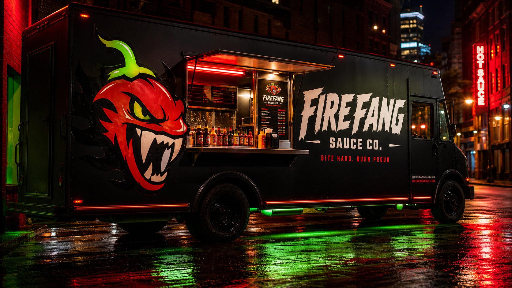 Firefang Sauce Co brand assets