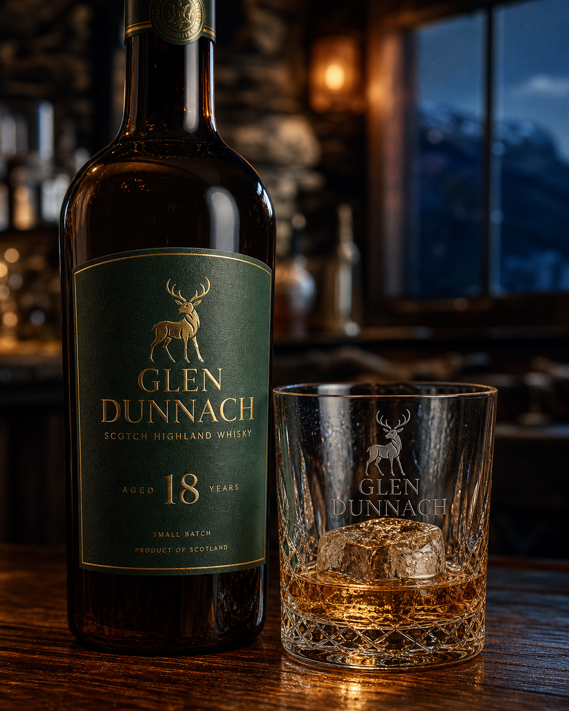 Glen Dunnach whisky brand presentation